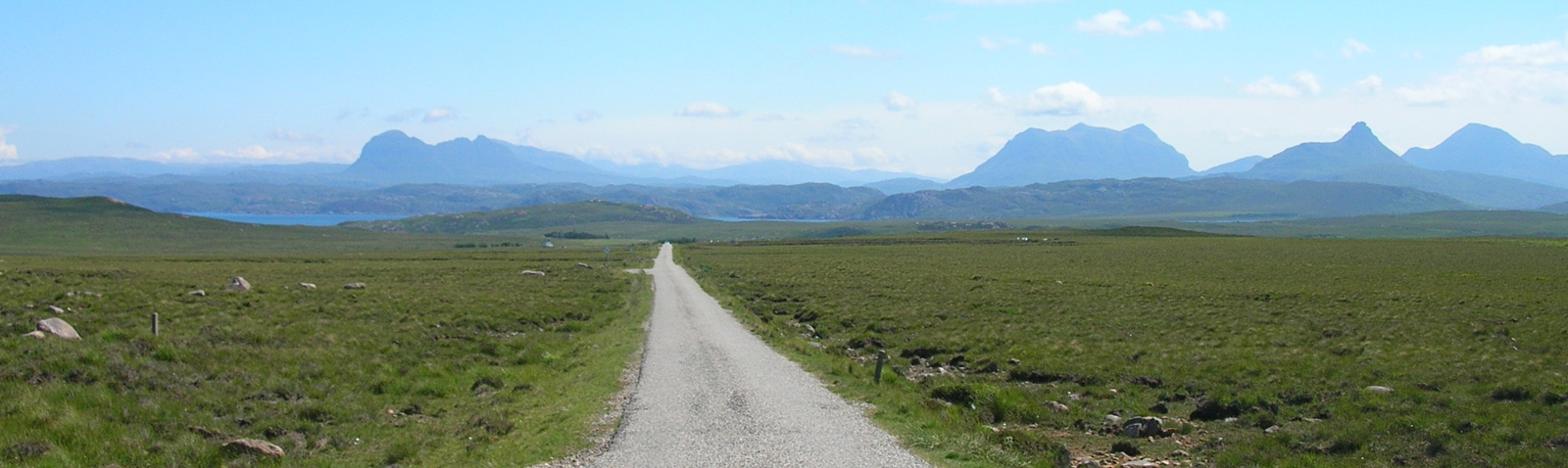 Landscape with road and mountains